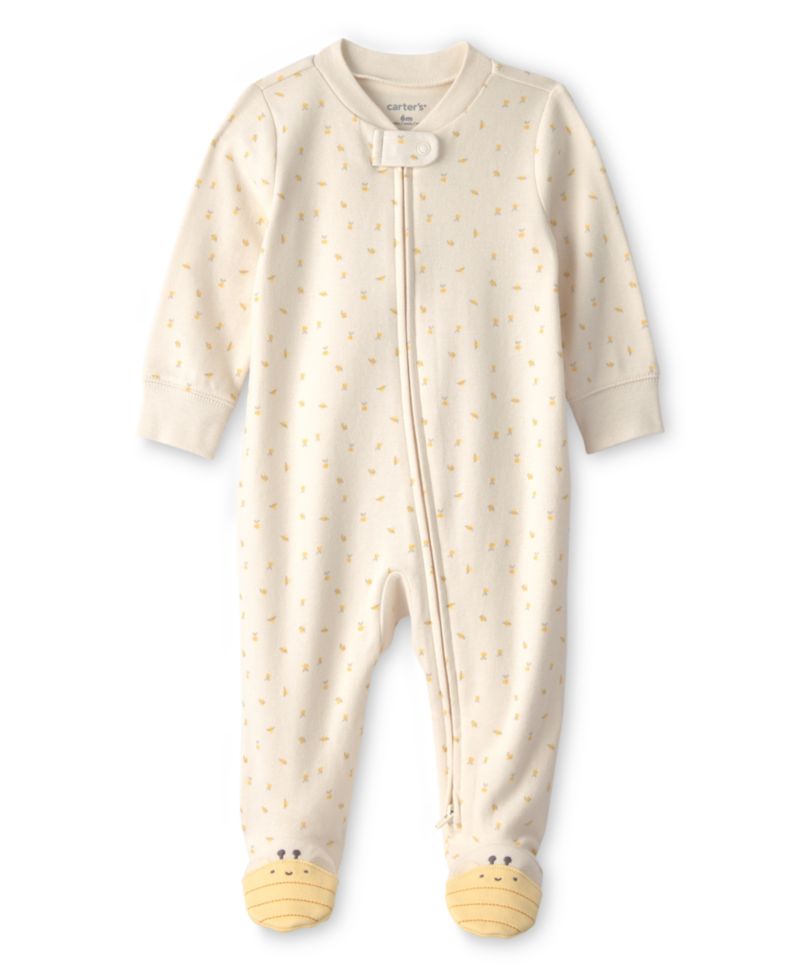 Двухсторонняя застежка-молния Baby Girl's Bee для сна и игр