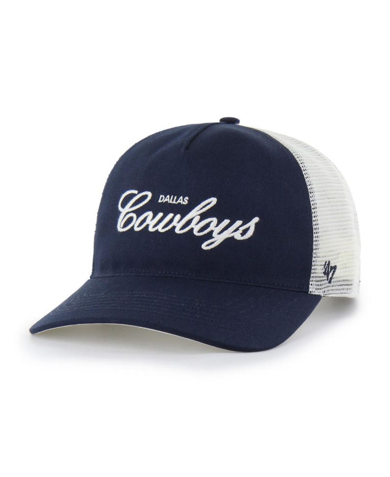 Men's Navy Dallas Cowboys Foundation Trucker Hitch Adjustable Hat