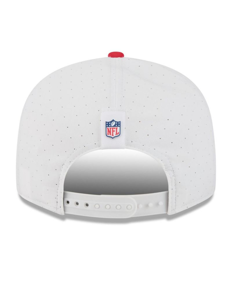 Men's White/Red Kansas City Chiefs 2025 NFL Training Camp Split Panel 9FIFTY Snapback Hat