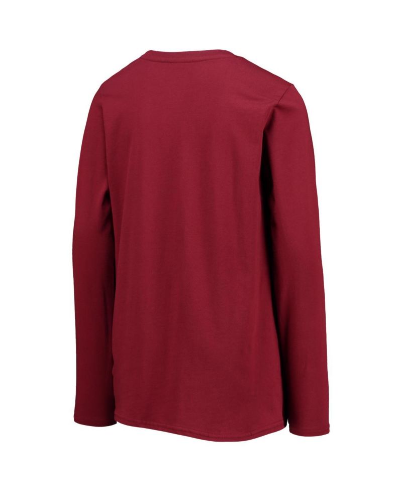 Big Boys Burgundy Washington Commanders Secondary Logo Long Sleeve T-shirt