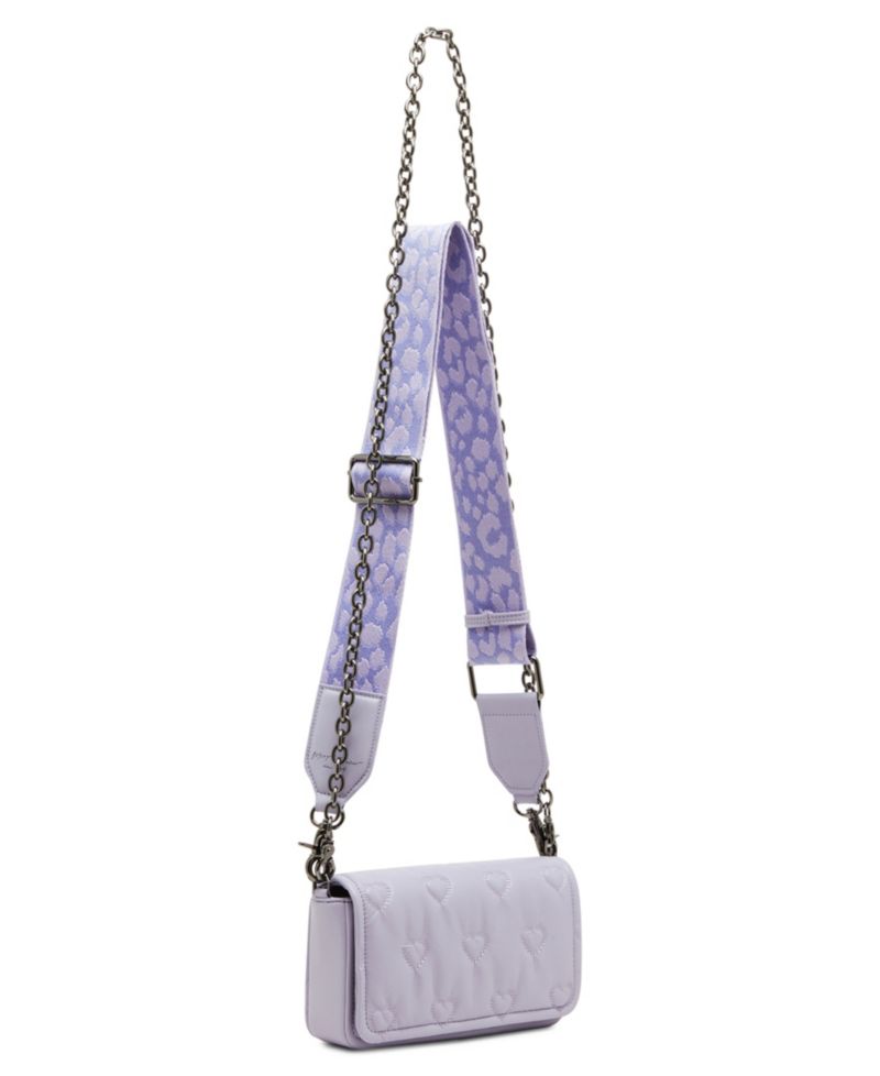 Heart Quilted Crossbody Bag