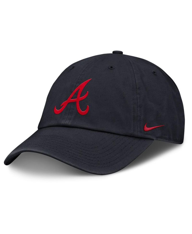 Men's Navy Atlanta Braves Club Adjustable Hat
