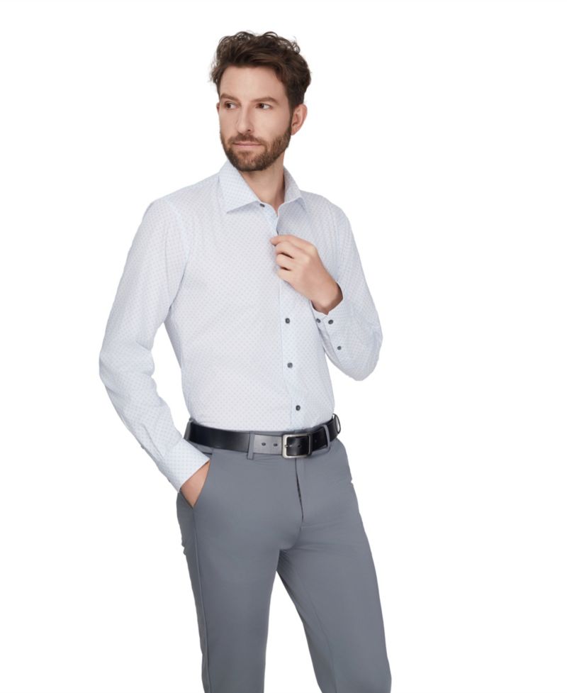 Men's Slim-Fit Stretch Dress Shirt