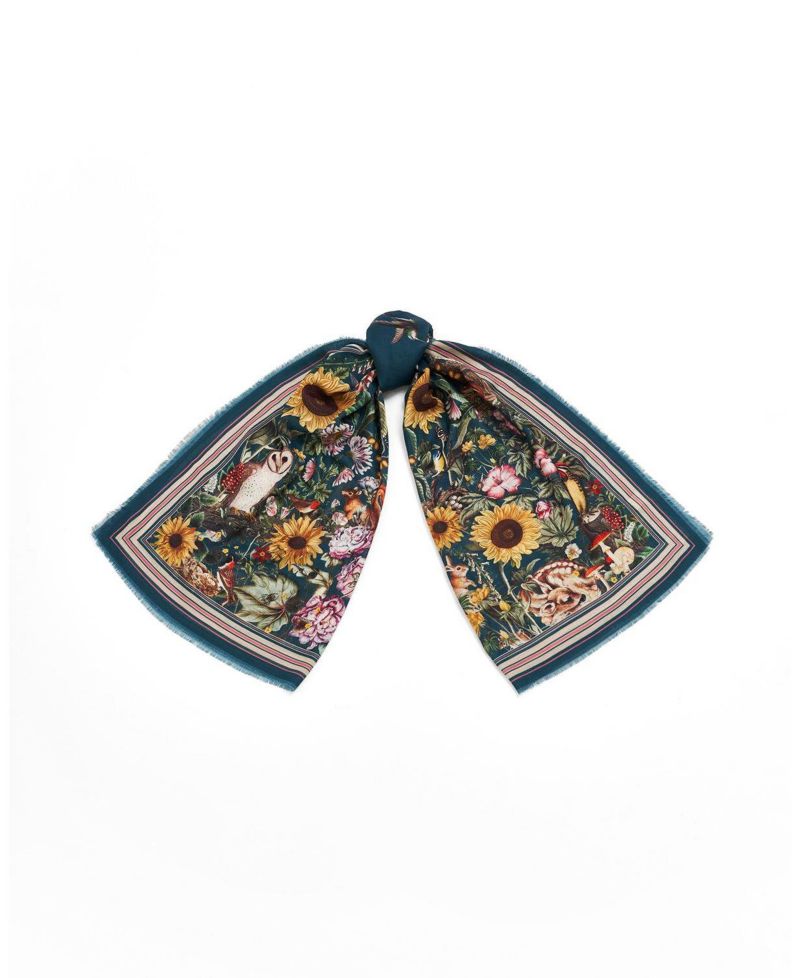 Women's Botanical Long Scarf