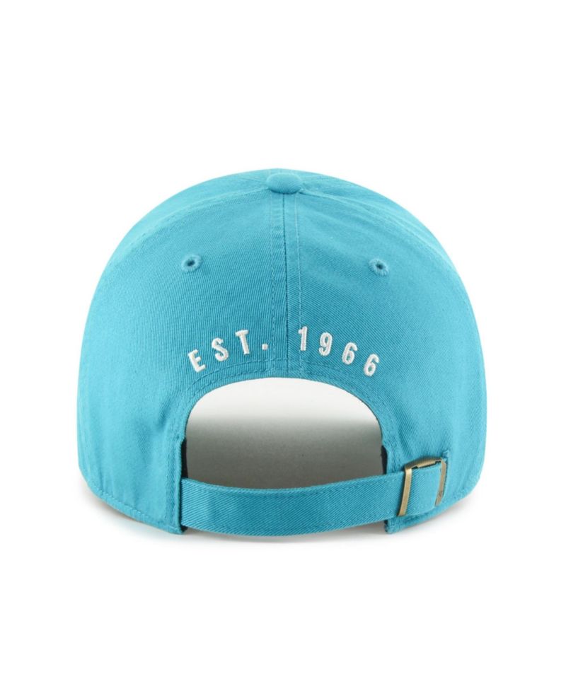 Men's Aqua Miami Dolphins Hard Hat Clean Up Adjustable Hat