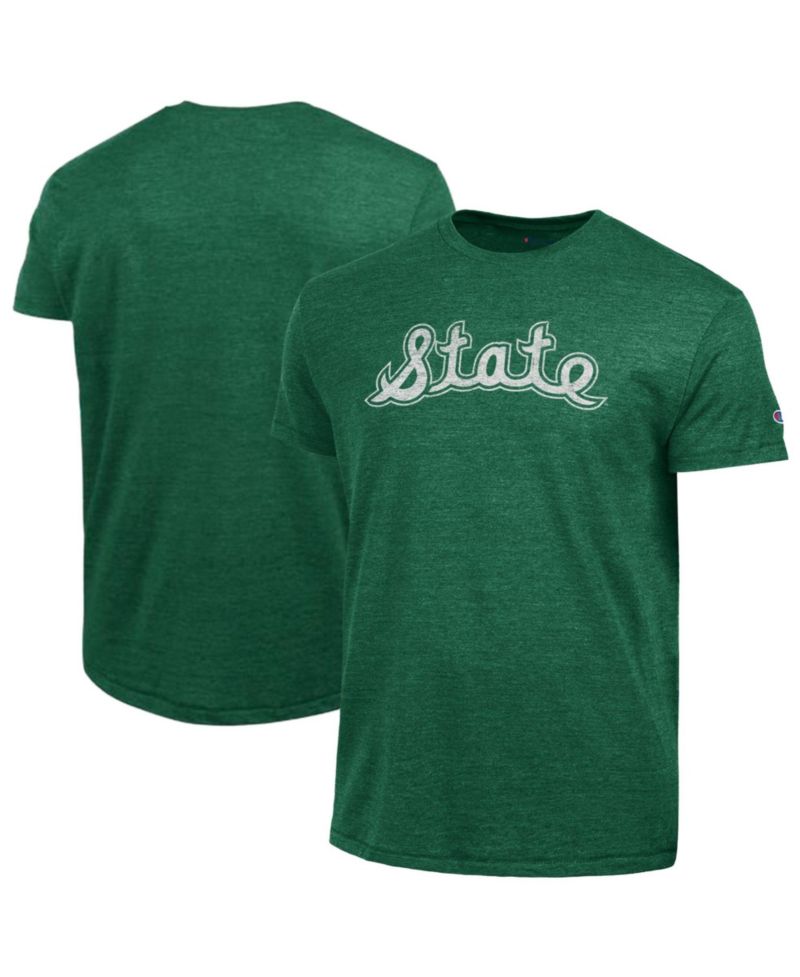 Men's Michigan State Spartans Distressed Triumph Tri-Blend T-Shirt