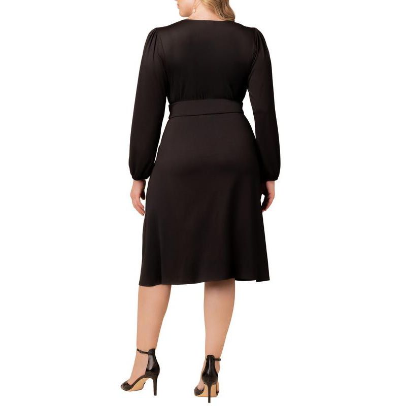 Plus Size Diana Long Sleeve Midi Dress