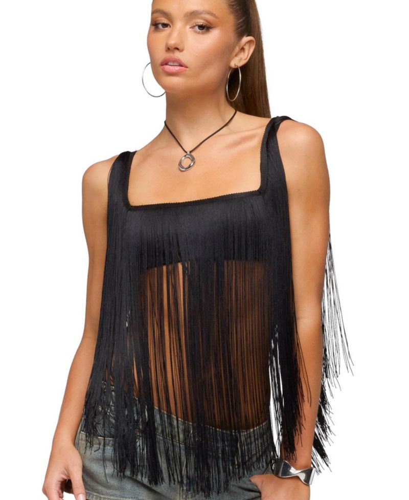 Women's Eranthe Fringed Crop Top