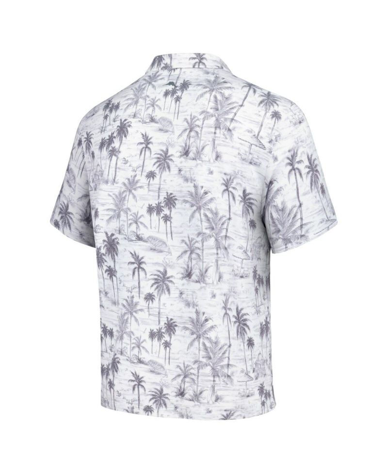 Men's Gray New York Jets Cabana Shores IslandZone Tri-Blend Polo Shirt
