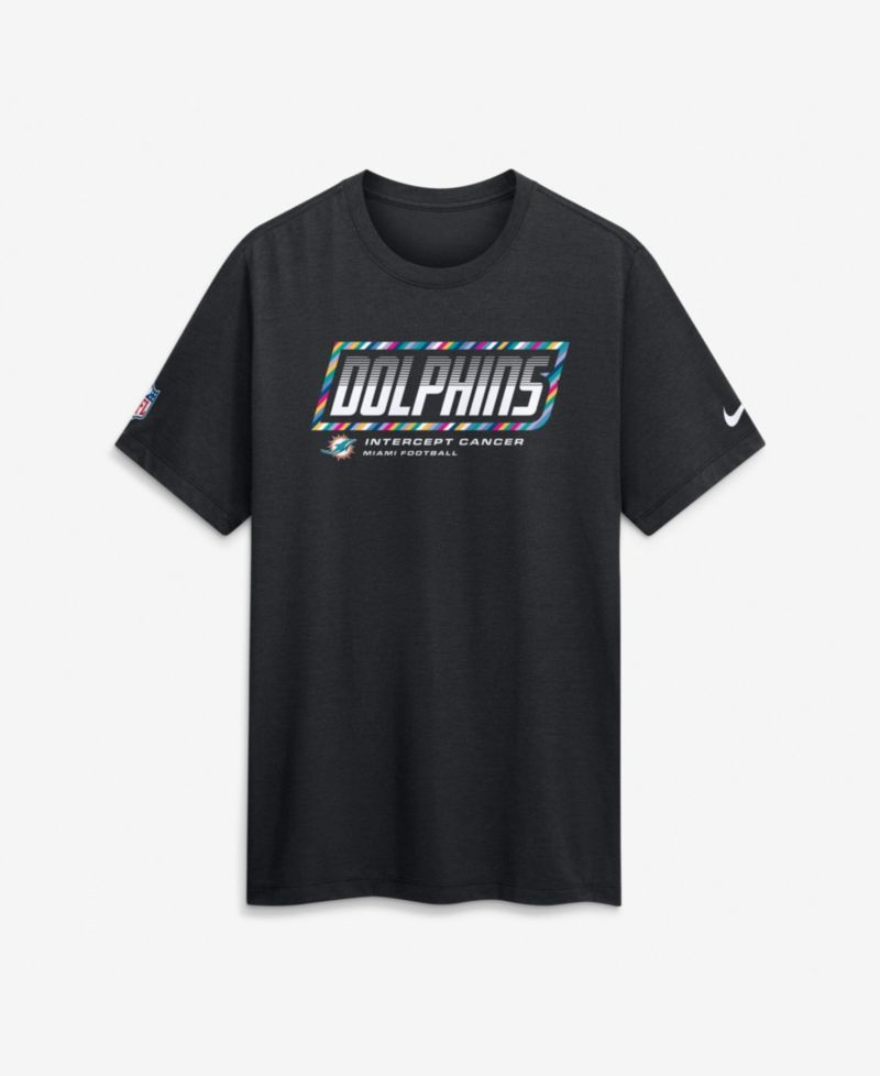 Men's Black Miami Dolphins 2026 NFL Cruical Catch Sideline Dri-Fit T-Shirt