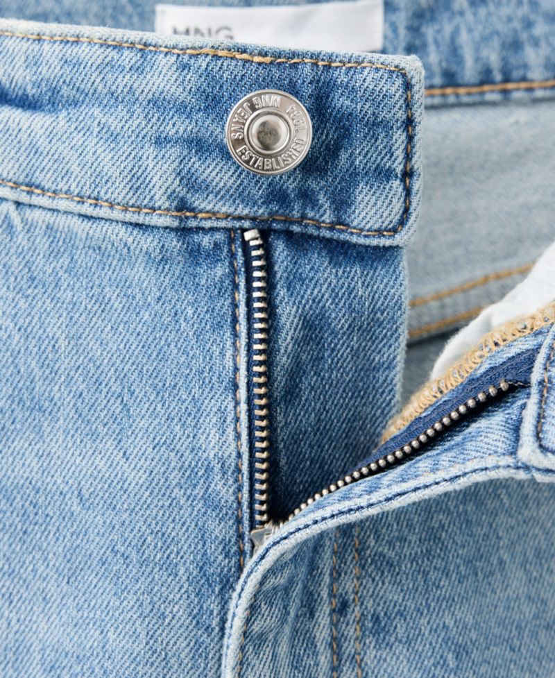 Women's Newmom High-Rise Straight-Leg Jeans