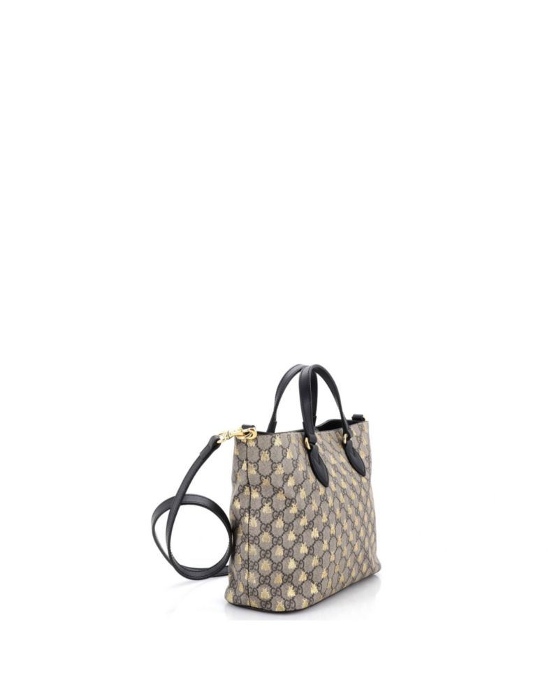 Small Convertible Soft Tote Printed GG Coated Canvas