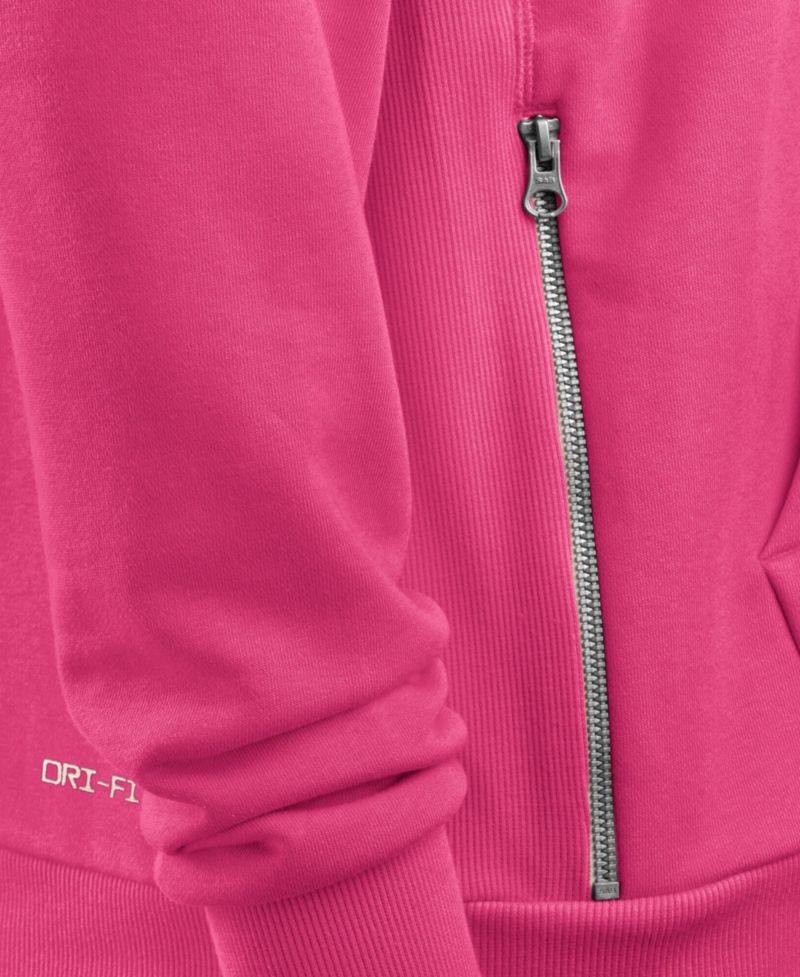 Men's Pink Detroit Lions 2026 NFL Cruical Catch Sideline Dri-Fit Pullover Hoodie