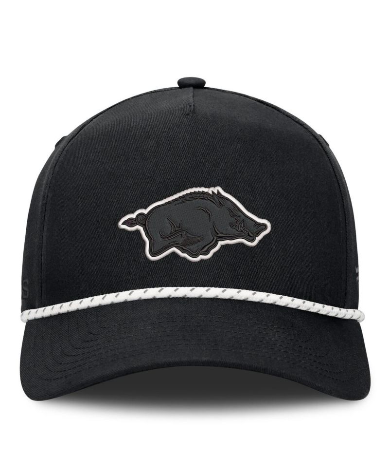 Men's Black Arkansas Razorbacks Undertone Rope Adjustable Hat