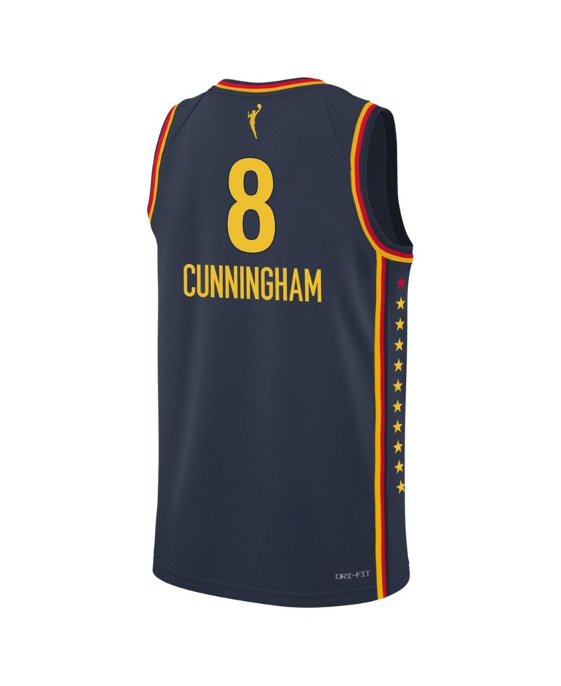 Big Boys and Girls Nike Sophie Cunningham Navy Indiana Fever Explorer Edition Jersey