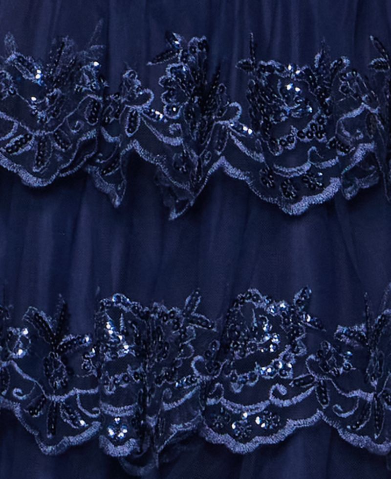 Juniors' Embellished Short Fit & Flare Dress