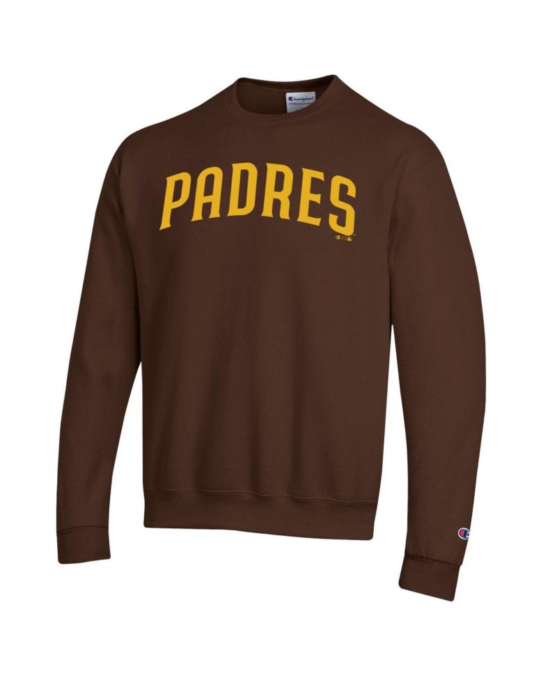 Men's Brown San Diego Padres Powerblend Wordmark Sweatshirt