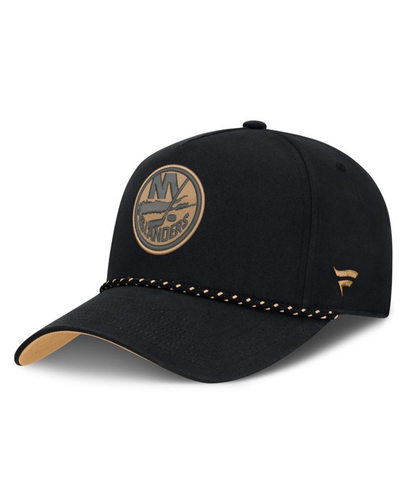Men's Black New York Islanders Military Appreciation Authentic Pro A-Frame Adjustable Hat