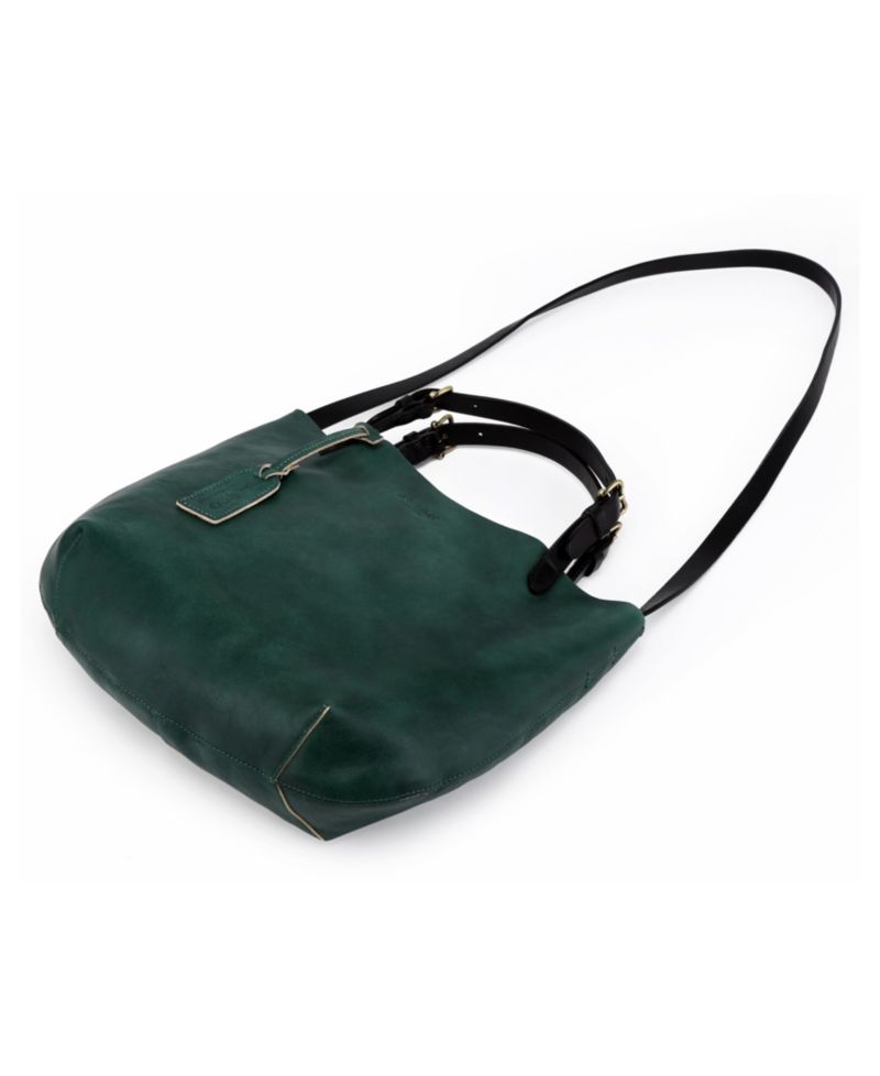 Dip Dye Mini Leather Crossbody Tote Bag