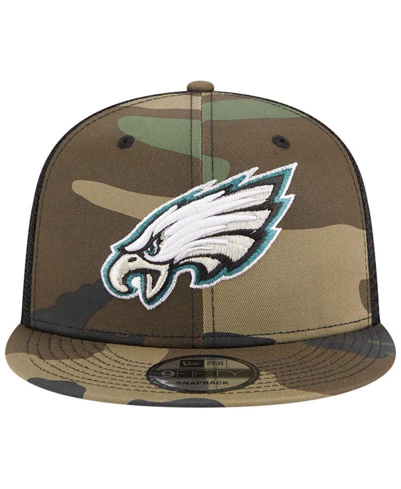 Men's Camo Philadelphia Eagles Main Trucker 9FIFTY Snapback Hat