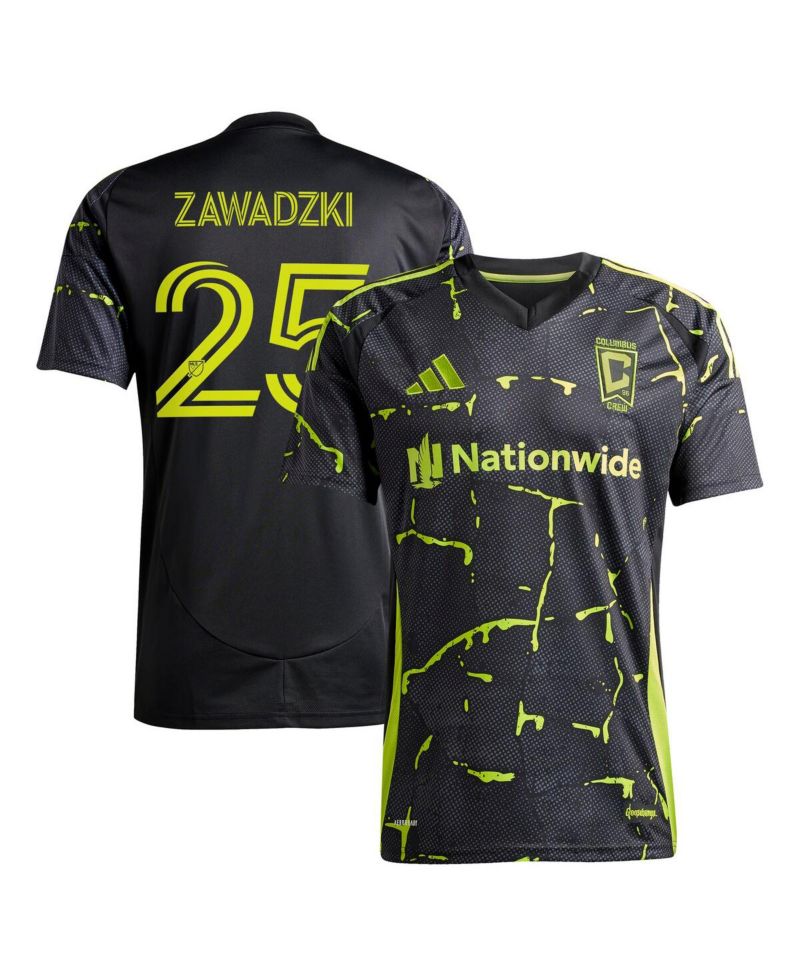 Men's Sean Zawadzki Black Columbus Crew 2025 The Goosebumps Kit Replica Player Jersey