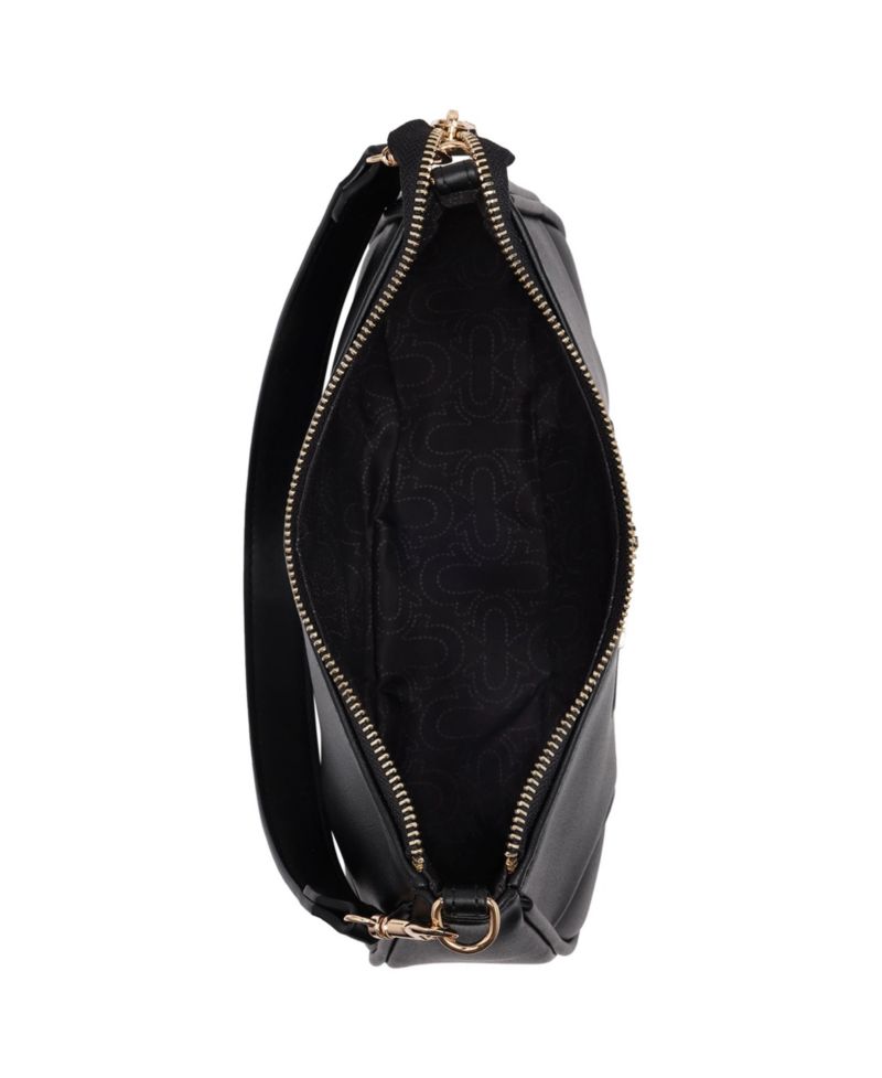 Trapunto Logo Shoulder Bag