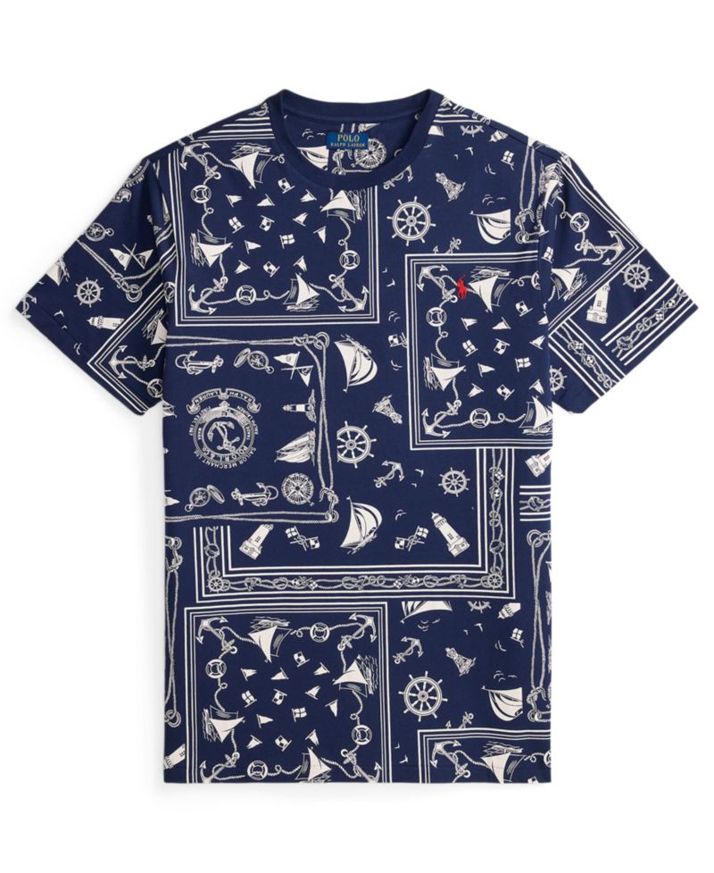 Men's Big & Tall Print Bandanna Jersey T-Shirt