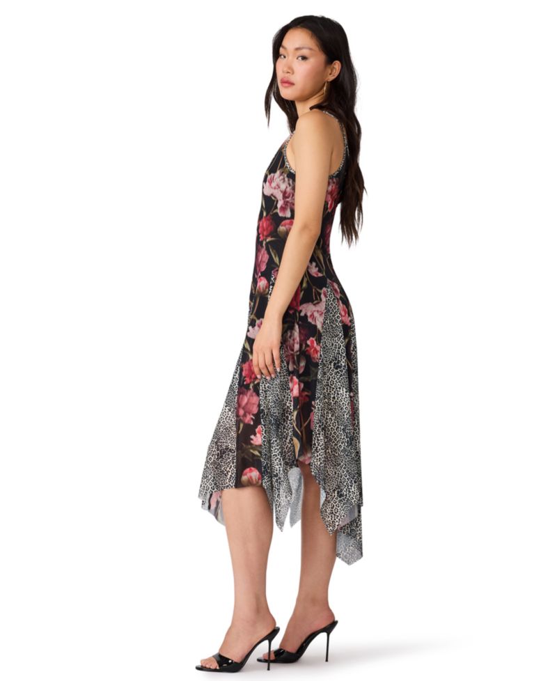 Women's Arianne A-Line Asymmetrical V-Neck Midi Dress