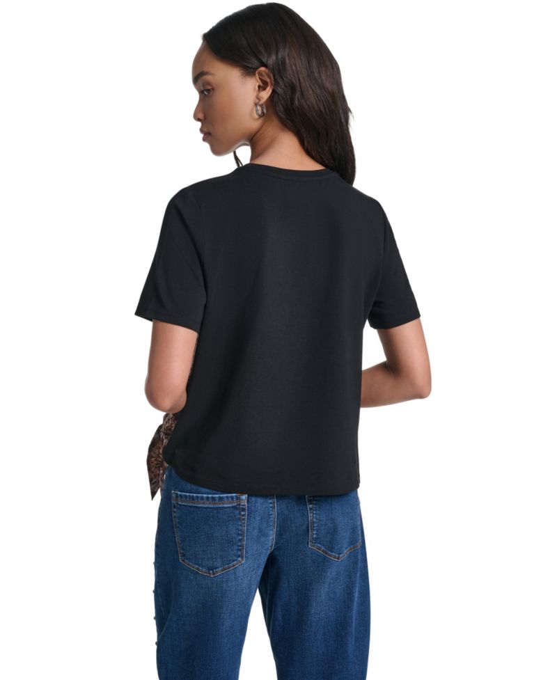 Women's Tie-Front Short-Sleeve T-Shirt
