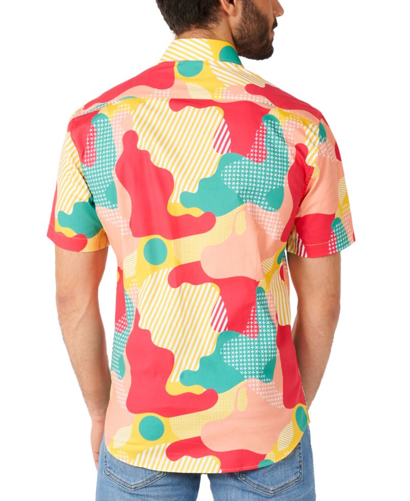 Men's SHIRT Short Sleeve Coral Camo