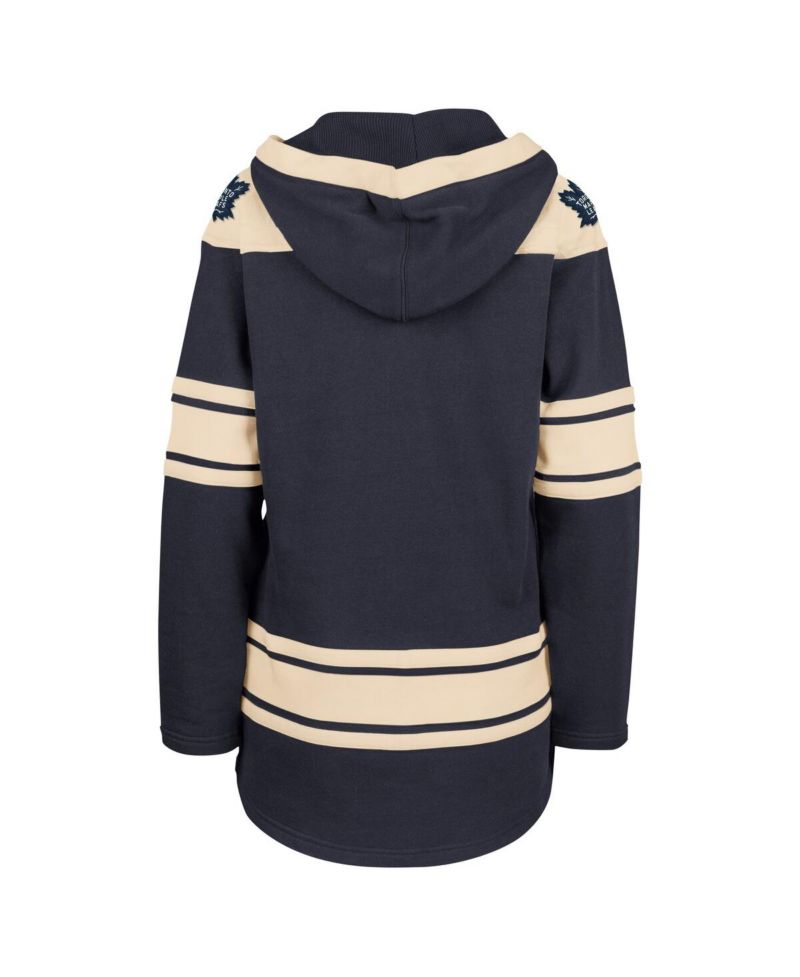 Women's Navy Toronto Maple Leafs Superior Lacer Pullover Hoodie
