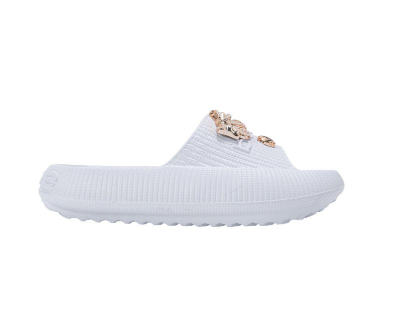 Girls EVA Slide – Lightweight Comfy Slide Sandals with Metal Charms