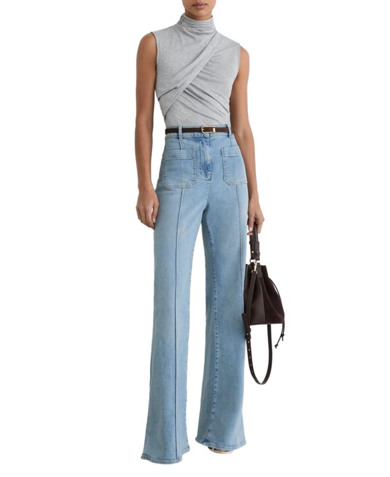 Women's Wanda Ruched High Neck Top