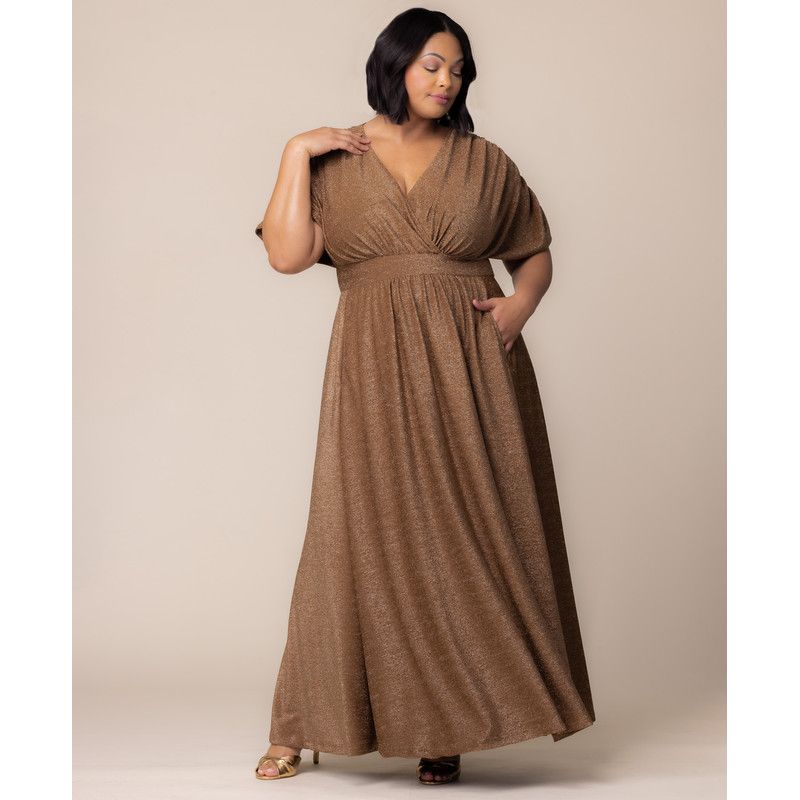 Plus Size Geneva Sparkling Evening Gown