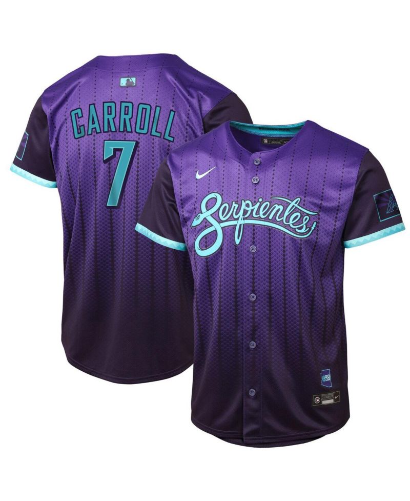 Big Boys and Girls Corbin Carroll Purple Arizona Diamondbacks 2025 City Connect Limited Player Jersey