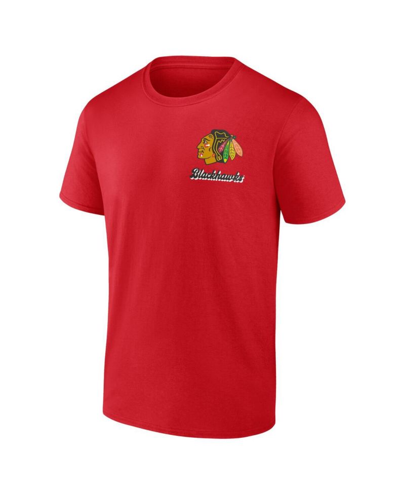 Men's Red Chicago Blackhawks Never Over T-Shirt