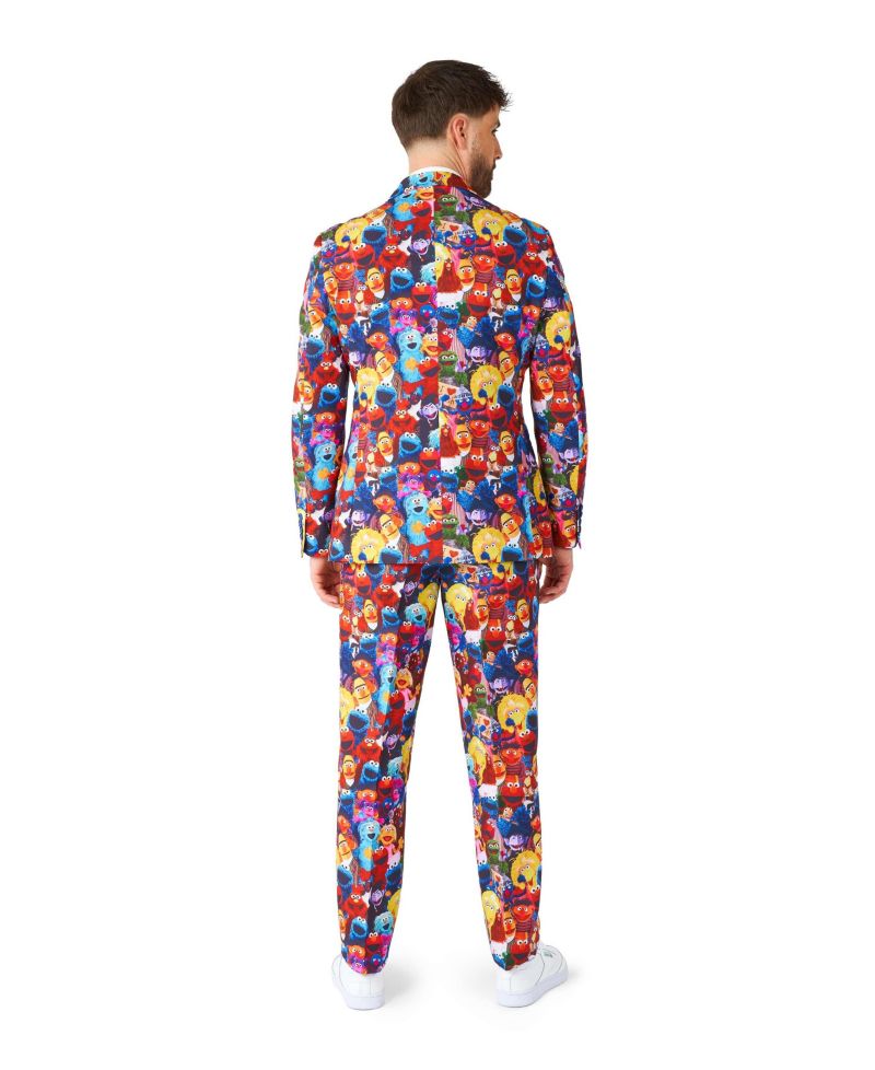 Men's Official Sesame Street Suit - Slim Fit - Multicolor