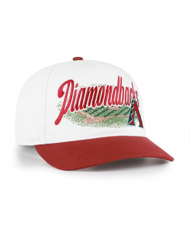 Men's '47 White/Red Arizona Diamondbacks Enfield Hitch Adjustable Hat