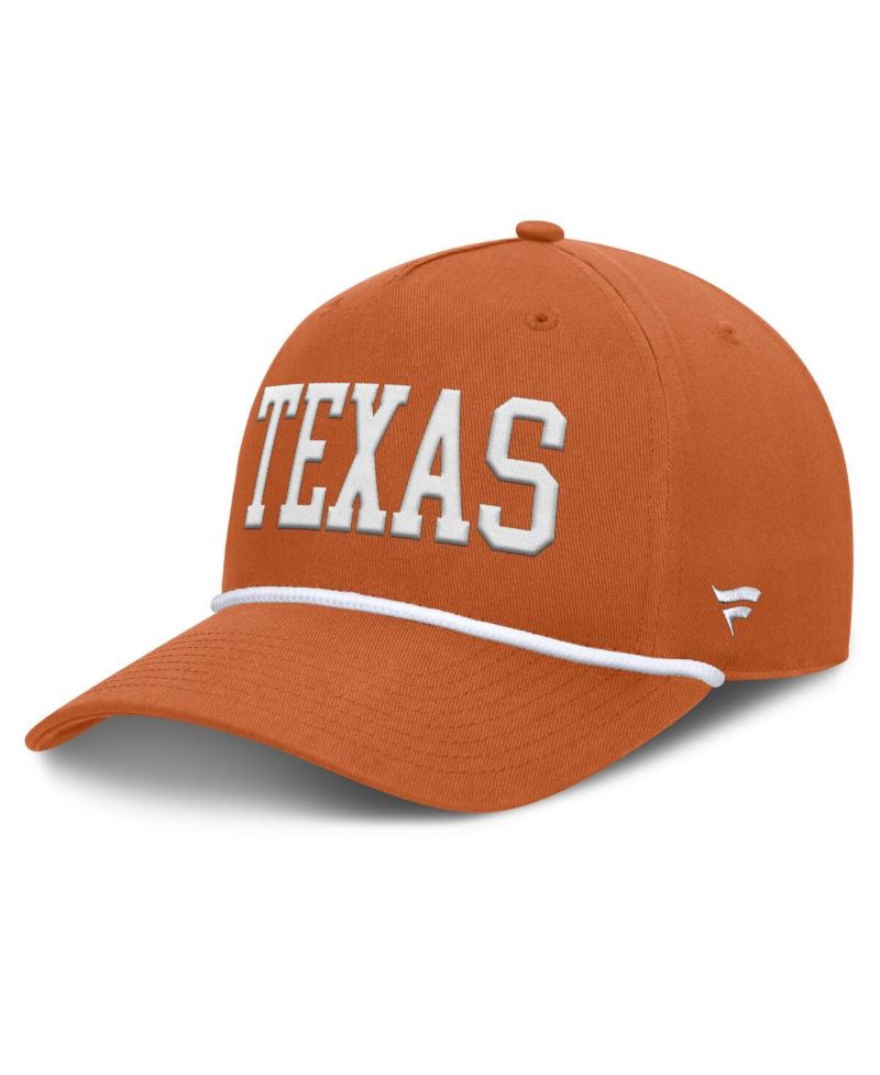 Men's Texas Orange Texas Longhorns Foul Ball Rope Adjustable Hat