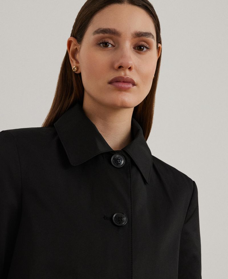 Women's Hooded Water-Resistant A-Line Raincoat, Created for Macy's