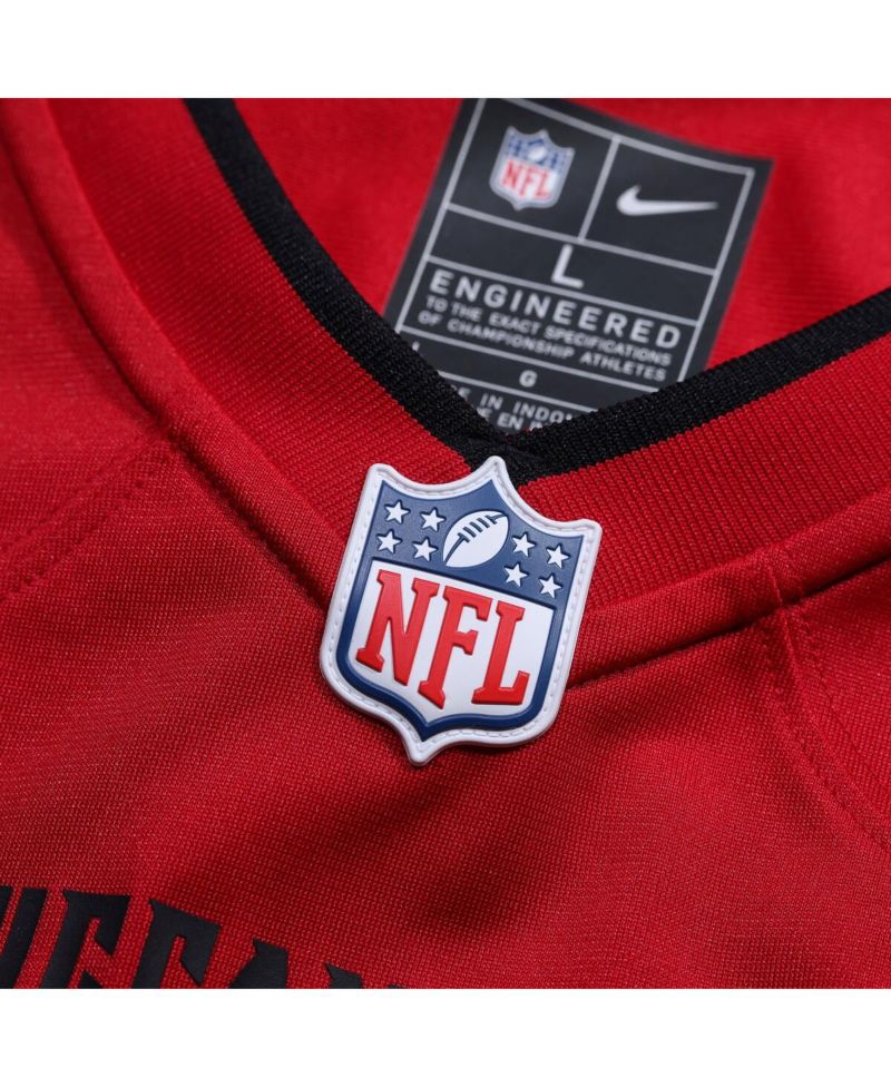 Men's Bucky Irving Red Tampa Bay Buccaneers Game Jersey