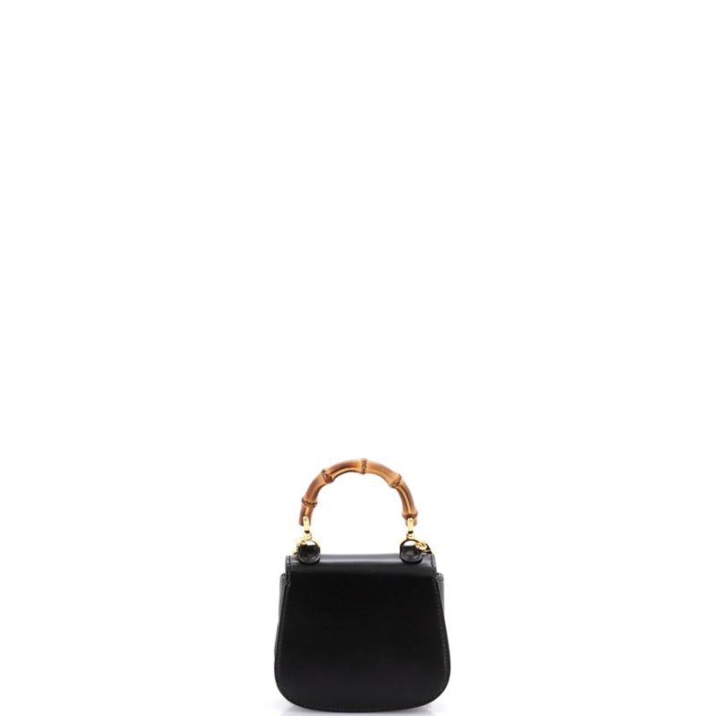 Super Mini Bamboo 1947 Top Handle Bag Leather