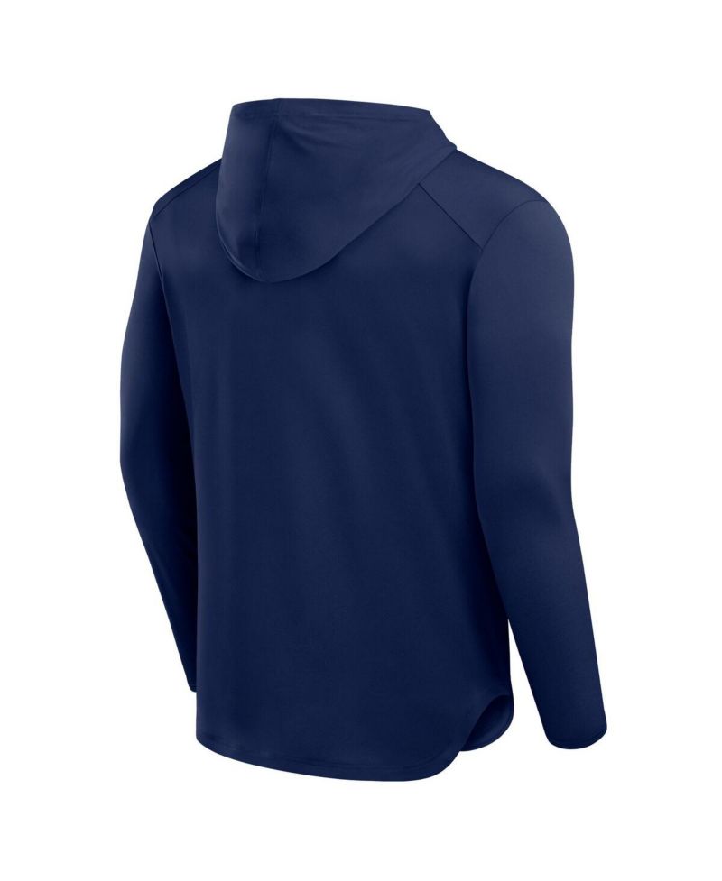 Men's Black Dallas Cowboys Front Office Power Mono Long Sleeve Hoodie T-Shirt