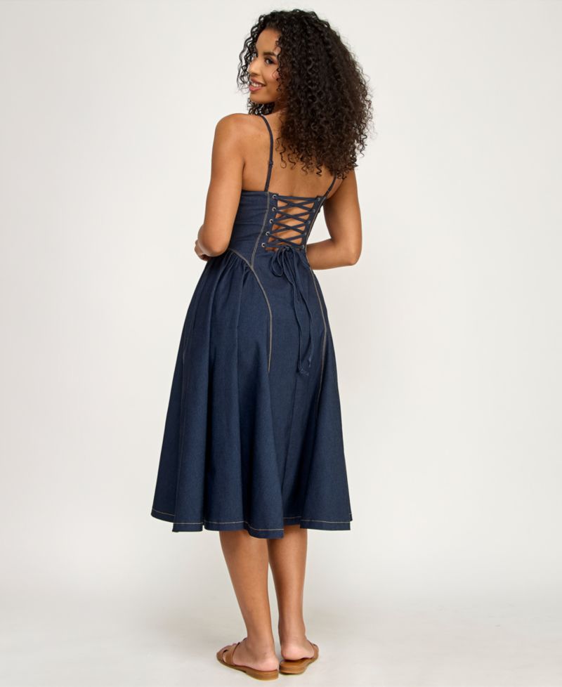 Juniors' Sweetheart Midi Dress