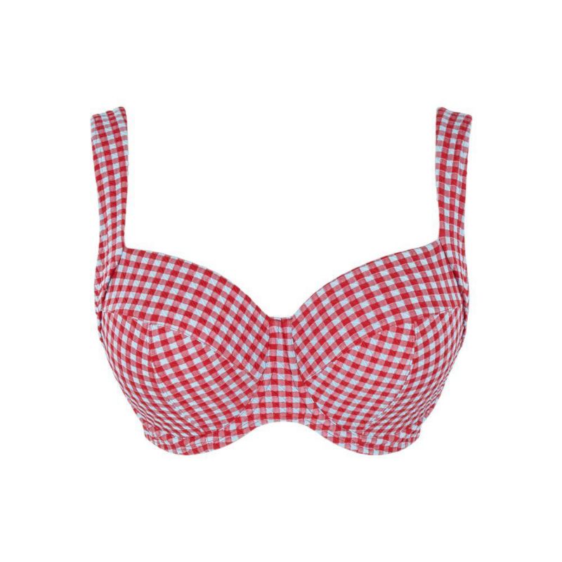 Women's Gingham Olivia Underwire Balcony Swim Bra