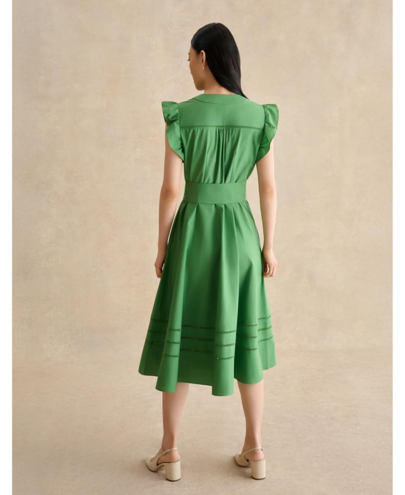Women's Vanessa Ruffle Sleeve Midi Dress