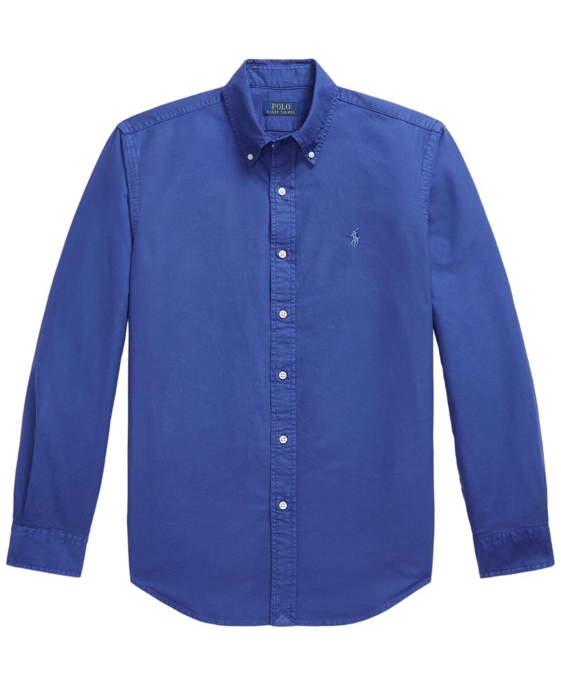 Men's Garment-Dyed Oxford Classic-Fit Shirt
