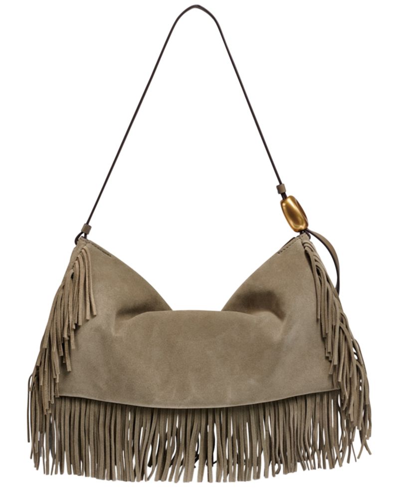 Large Fringe Shoulder Handbag