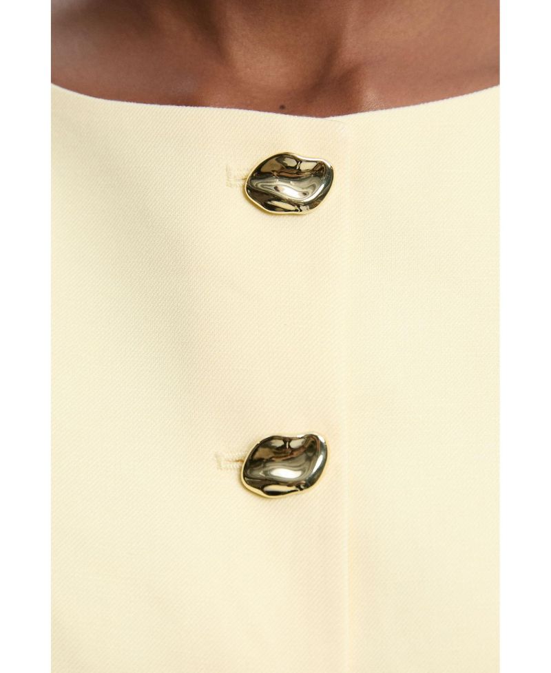 Women's Round Neck Button Waistcoat