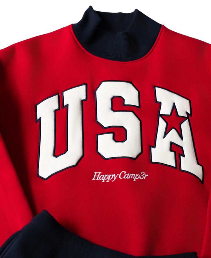 Women's USA Mock Neck Sweatshirt